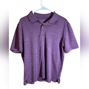 George Men's Purple Short-Sleeve Polo, Size M